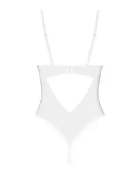 Боді з доступом Obsessive Alissium crotchless teddy, XS/S, ліф з м’якою чашкою, високі трусики
