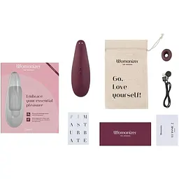 Вакуумний кліторальний стимулятор Womanizer Classic 2 Bordeaux - мініатюра 6