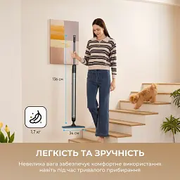 Акумуляторний миючий пилосос Dreame Mira Mop 10 White (HMF10A-WH) - мініатюра 5