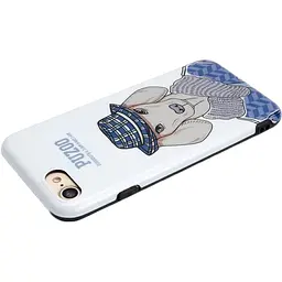 Чохол-накладка PUZOO TPU Glossy Shiny Powder Art dog iPhone 7/8/SE 2020 White Ravan - мініатюра 2