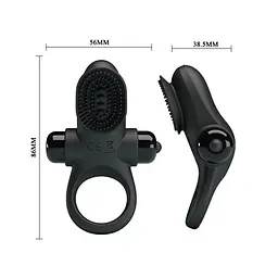 Ерекційне кільце PRETTY LOVE VIBRANT PENIS RING II Black Baile BI-210205 87007 - мініатюра 2