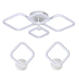 Комплект LED-освітлення G 2589: Пристельова люстра 72W + 2 Світильники 14W