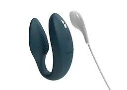 Смарт-вібратор для пар We-Vibe Sync 2 Green Velvet, 10 віброрежимів, пульт ДК - мініатюра 6