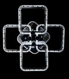 Люстра стельова LED Splendid Ray L39209/4, 4 лампи, хром, білий, 58 см, сучасний стиль - мініатюра 3