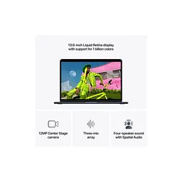 Ноутбук Apple MacBook Air 13 M5 A3449 Midnight (MDHG4UA/A) - мініатюра 5