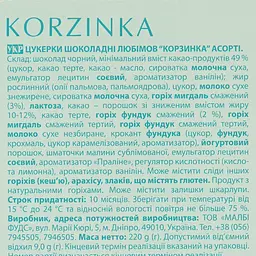 Уцінка. Цукерки Любімов Кошик асорті 220 г (563543) - мініатюра 4