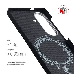 Чехол ArmorStandart BlackIcon Aramid Plain MagCase для Samsung S26 Plus Black (ARM90165) - мініатюра 3