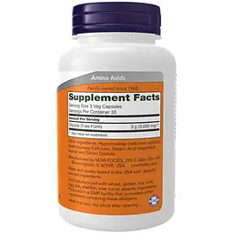 Гліцин Now Foods Glycine 1000 мг 250 веганських капсул - мініатюра 2