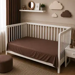 Дитяча постільна білизна MIRSON BABY фланель Brown 110х160см (2200012799819) - мініатюра 7