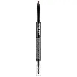 Кремовий олівець для брів Flormar Triple Brow Pencil 002 (Auburn) 0.75 г - мініатюра 2