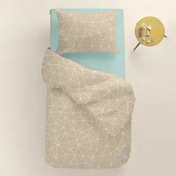 Комплект постільної білизни Cosas Earthy lines Підлітковий капучино (EarthyLines_El90-66Nevada_155) - мініатюра 2
