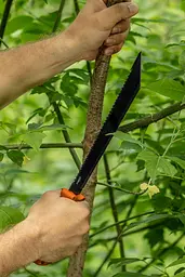 Neo Tools 63-117 Мачете Full Tang, 40см, лезо 25.5см, 3Cr13, ручка ABS+TPR, пила на обусі, нейлоновий чохол - мініатюра 3