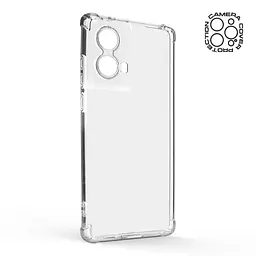 Прозрачный чехол для Motorola G85 5G с защитой камеры и усиленными бортами, тонкий, силиконовый, бесцветный, ударопрочный, противоударный бампер с закрытой камерой, ArmorStandart (ARM79645) - мініатюра 2