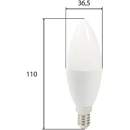 Набір ламп світлодіодних Miorro LED C37, E14 8W 4000K 3 шт. (51-314-027) - мініатюра 3