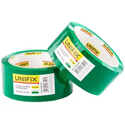 Скотч пакувальний односторонній Unifix 45 мм x 80 м x 40 мкм зелений