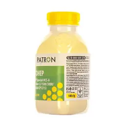 Тонер HP CLJ 1500/3000/4600/CP1215) YELLOW 100г Patron (HCS-A-Y-100) - мініатюра 2