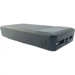 Павербанк Smart Power Bank з екраном та ліхтариком 20000 mAh Black (11225) - мініатюра 3