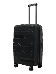 Валіза середня M поліпропілен Milano bag 0306 65×42×28см 56л Чорний