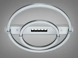 Сучасна LED-люстра кільця Diasha 5141/500+300GR 88W, 4840 lm, 56×50 см - мініатюра 4