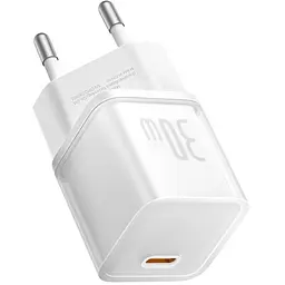 Зарядний пристрій Baseus GaN5S Fast Charger 30W (Type-C) white (P10162504213-00) - мініатюра 2