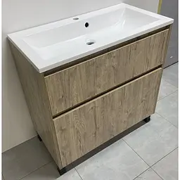 Умивальник накладний Adamant Strungdunne White 844x400x123 мм, штучний камінь 84,4 см - мініатюра 3