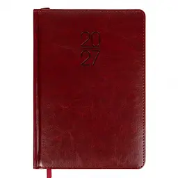 Щоденник діловий Leo Planner 2027 Vector А5 твердий коричневий 368 сторінок (252759)