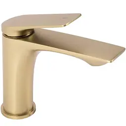Змішувач для умивальника Rea Avalon brushed gold низький REA-B2703, Золотий