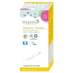 Органічні тампони Regular з аплікатором Masmi 16 шт