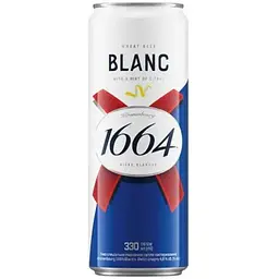 Уценка. Пиво Kronenbourg 1664 Blanc with a hint of citrus светлое 4.8% ж/б 0.33 л (744358)