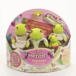 Набір фігурок Li'l Woodzeez Сім'я Черепашок 4од книжка EN det0018344 - мініатюра 3