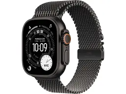 Смарт-годинник Apple Watch Ultra 3 GPS + Cellular 49mm Black Tit. Case w. Black Tit. Milanese Loop - Medium (MF1Q4)