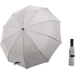 Парасолька Xiaomi Flowerbed super large automatic umbrella iron сіра - мініатюра 2