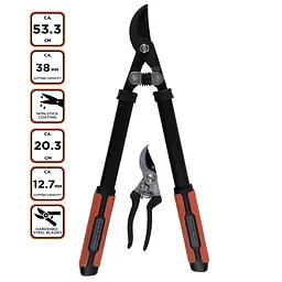 Набір садовий для обрізки дерев Black+Decker 2 предмети - мініатюра 4