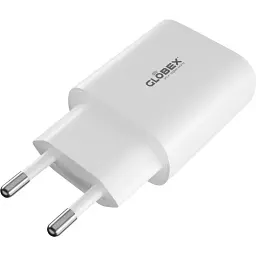 МЗП блочок 12W 2USB-A 12WAC white Globex UA UCRF - мініатюра 3