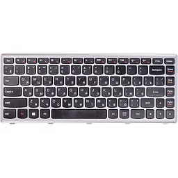 Клавіатура для ноутбука LENOVO Z410, G400 чорний, сірий фрейм