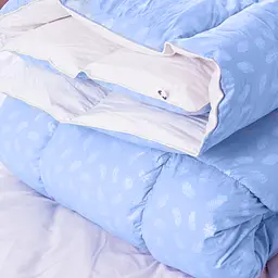 Ковдра пухова MirSon Karmen №1846 Bio-Blue, 90% пух, king size, 240x220, блакитна (2200003014136) - мініатюра 10
