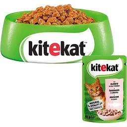 Набір вологого корму для котів Kitekat з лососем в соусі 2.38 кг (28 шт. х 85 г) - мініатюра 4