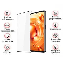 Скло захисне BeCover Xiaomi 12 Lite Black (708560) - мініатюра 4