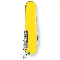 Ніж Victorinox Huntsman Ukraine 91мм,15функ,син-жовт - мініатюра 4