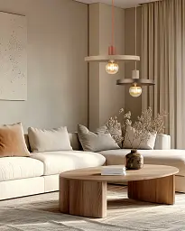 Підвісний світильник, люстра TK Lighting 10757 Sila E27 1x15W IP20 коричневий - мініатюра 2