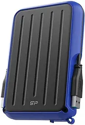 Зовнішній жорсткий диск Silicon Power портативний 2 TB USB 3.2 ARMOR A66 чорно-синій - мініатюра 2