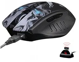 Миша Bloody R80 Plus Skul Black, Laser, Wireless+USB, 4000 cpi, metal feet, підсвічування - мініатюра 2