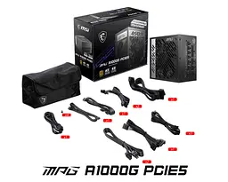 Блок живлення MSI MPG A1000G PCIE5 1000W - мініатюра 4