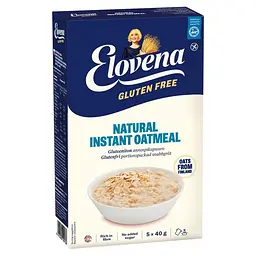 Каша вівсяна Elovena Gluten Free Natural instant oatmeal без глютену 200 г