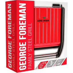 Електрогриль George Foreman Family Steel Grill Red (25040-56) [120491] - мініатюра 7