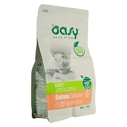 Сухий корм для котів Oasy Lifestage Sterilized лосось 300 г - мініатюра 3