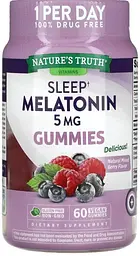 Мелатонін для сну Nature's Truth Sleep Melatonin 5 мг 60 жув цук ягідний