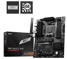 Материнська плата MSI PRO B650-S WIFI (PRO B650-S WIFI) (Socket AM5, AMD B650, ATX) Б/в - мініатюра 5