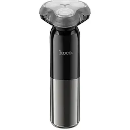 Чоловіча електробритва для бороди Hoco HP35 Induction 3-blade electric shaver 600mAh IPX7 Black - мініатюра 3
