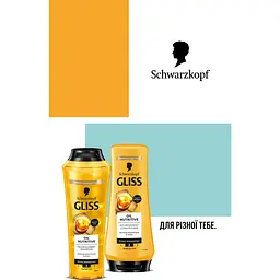 Набір Gliss Oil Nutritive. Hair Shine Шампунь 250 мл + бальзам 200 мл - мініатюра 4